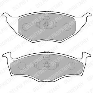 DELPHI LP1675 Комплект тормозных колодок