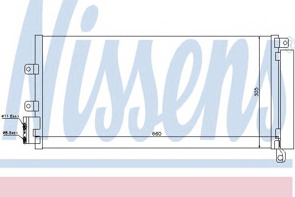 NISSENS 940023 Конденсатор, кондиціонер