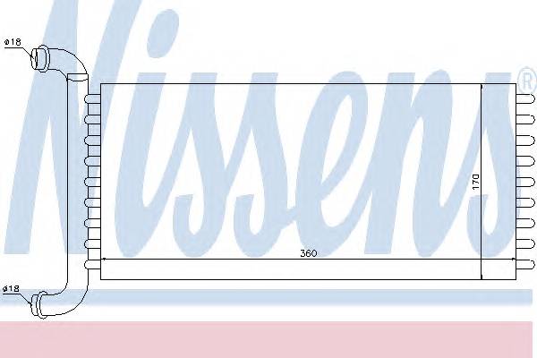 NISSENS 72037 Теплообменник, отопление с