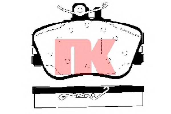NK 223321 Комплект тормозных колодок...