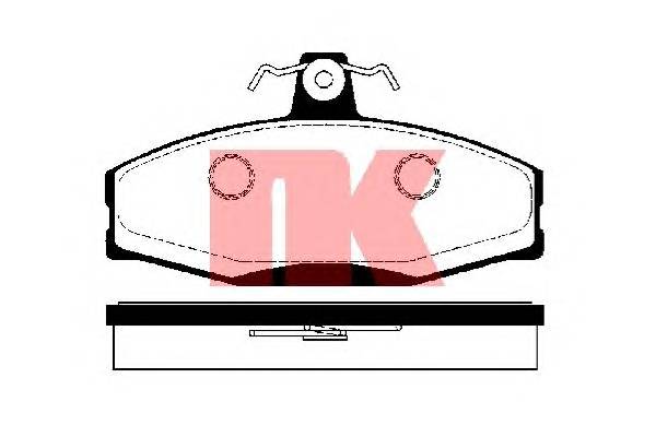 NK 224303 Комплект тормозных колодок... NK 224303 Комплект тормозных колодок...