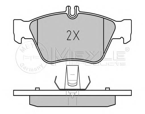 MEYLE 025 216 6419 Комплект гальмівних колодо...