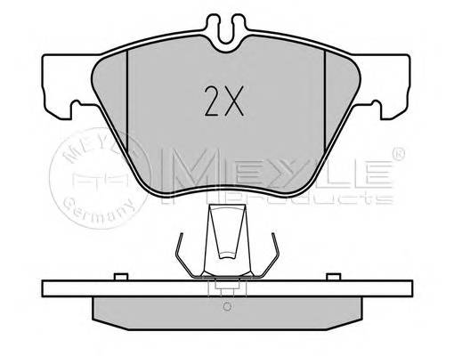 MEYLE 025 216 7020 Комплект тормозных колодок