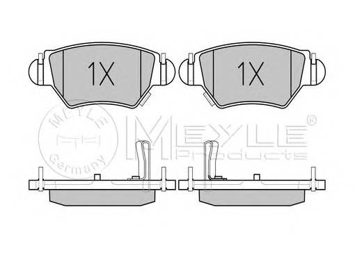 MEYLE 025 232 5817/W Комплект тормозных колодок