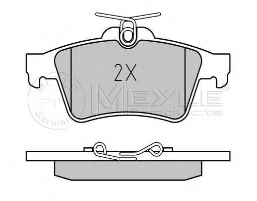 MEYLE 025 241 3716/PD Комплект тормозных колодок