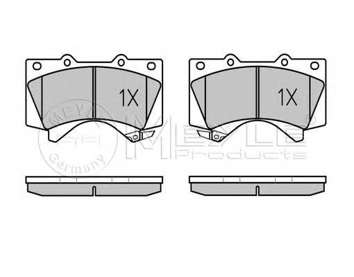 MEYLE 025 243 8618/W Комплект тормозных колодок