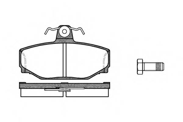 ROADHOUSE 2297.00 Комплект тормозных колодок