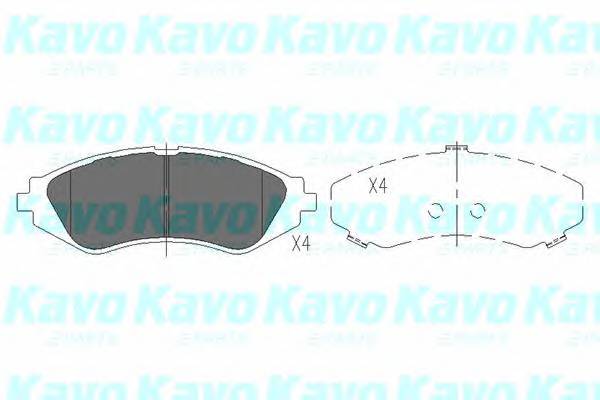 KAVO PARTS KBP-1008 Комплект тормозных колодок