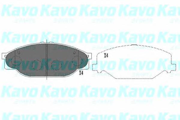 KAVO PARTS KBP-9039 Комплект гальмівних колодо... KAVO PARTS KBP-9039 Комплект гальмівних колодо...
