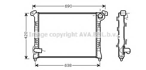 AVA QUALITY COOLING BWA2314 Радиатор, охлаждение двига... AVA QUALITY COOLING BWA2314 Радиатор, охлаждение двига...