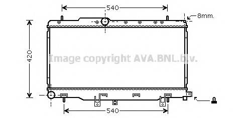 AVA QUALITY COOLING SU2057 Радиатор, охлаждение двига