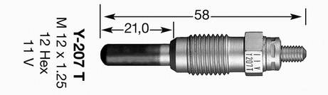 NGK 1239 Свічка розжарювання NGK 1239 Свічка розжарювання