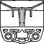 TOPRAN 205 560 Планка успокоителя, цепь пр