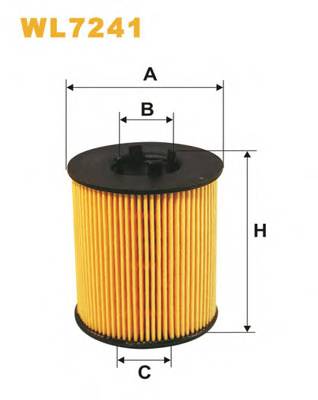 WIX FILTERS WL7241 Масляний фільтр WIX FILTERS WL7241 Масляний фільтр