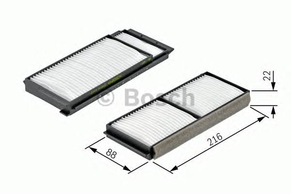 BOSCH 1 987 432 163 Фильтр, воздух во внутренно... BOSCH 1 987 432 163 Фильтр, воздух во внутренно...