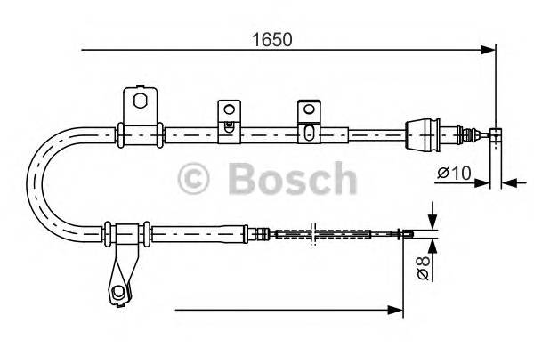 BOSCH 1 987 482 074 Трос, стояночная тормозная ... BOSCH 1 987 482 074 Трос, стояночная тормозная ...