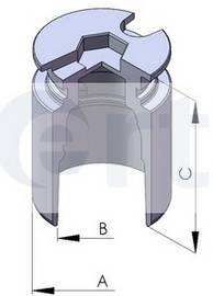ERT 150198-C Поршень, корпус скоби гальм... ERT 150198-C Поршень, корпус скоби гальм...