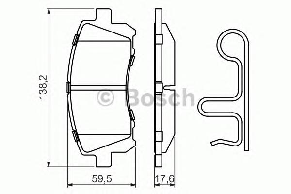 BOSCH 0 986 424 700 Комплект гальмівних колодо... BOSCH 0 986 424 700 Комплект гальмівних колодо...
