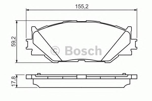BOSCH 0 986 494 316 Комплект тормозных колодок