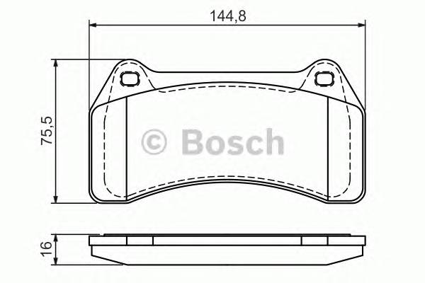 BOSCH 0 986 494 448 Комплект тормозных колодок