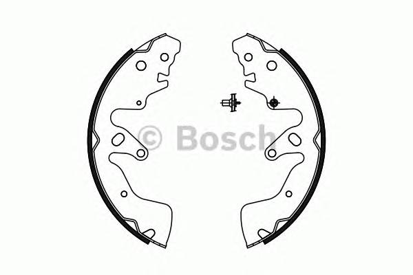 BOSCH 0 986 487 756 Комплект гальмівних колодо... BOSCH 0 986 487 756 Комплект гальмівних колодо...