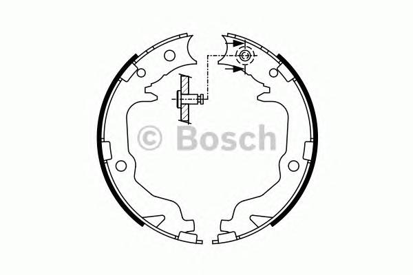 BOSCH 0 986 487 766 Комплект тормозных колодок...