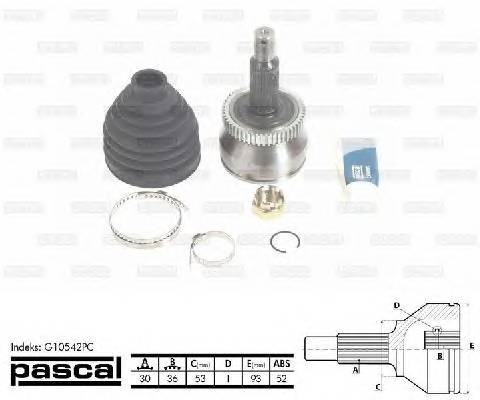 PASCAL G10542PC Шарнирный комплект, привод... PASCAL G10542PC Шарнирный комплект, привод...
