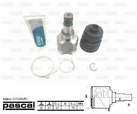 PASCAL G7G004PC Шарнирный комплект, привод