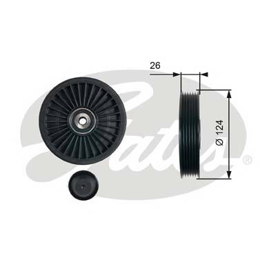 GATES T36474 Паразитный / ведущий ролик, 