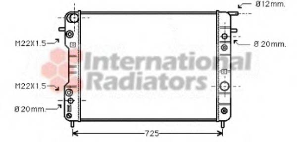 VAN WEZEL 37002193 Радиатор, охлаждение двига