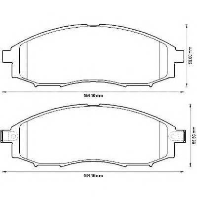 JURID 572551J Комплект тормозных колодок