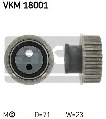 SKF VKM 18001 Натяжной ролик, ремень ГРМ SKF VKM 18001 Натяжной ролик, ремень ГРМ