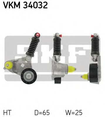 SKF VKM 34032 Натяжной ролик, поликлинов...