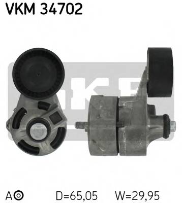 SKF VKM 34702 Натяжний ролик, поліклінов... SKF VKM 34702 Натяжний ролик, поліклінов...
