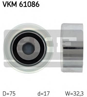 SKF VKM 61086 Паразитный / ведущий ролик, 