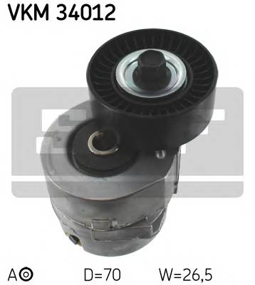 SKF VKM 34012 Натяжной ролик, поликлинов