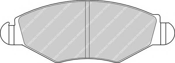 FERODO FDB1378 Комплект тормозных колодок