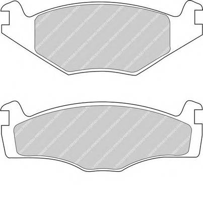 FERODO FDB419 Гальмівні  колодки, дискові