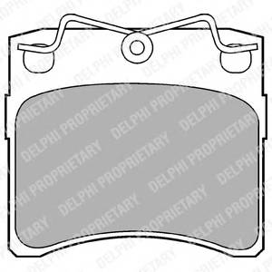DELPHI LP785 Комплект тормозных колодок