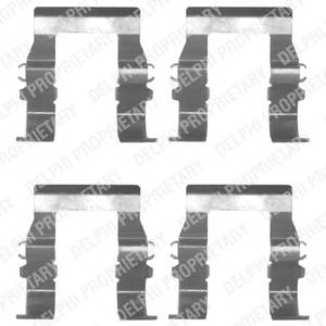 DELPHI LX0171 Комплектуючі, колодки диск...