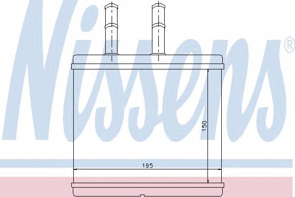 NISSENS 76504 Теплообменник, отопление с