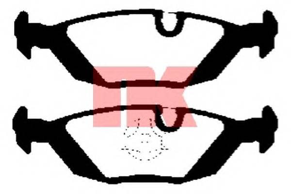 NK 221509 Комплект тормозных колодок