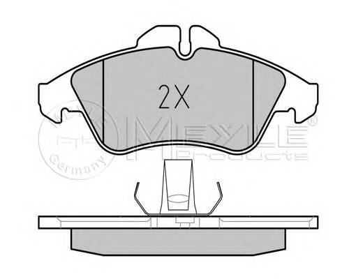 MEYLE 025 215 7620/PD Комплект тормозных колодок