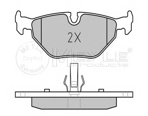 MEYLE 025 219 3417 Комплект тормозных колодок