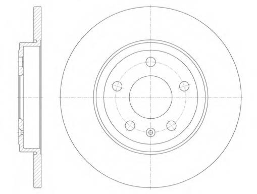 ROADHOUSE 6101100 Гальмiвний диск
