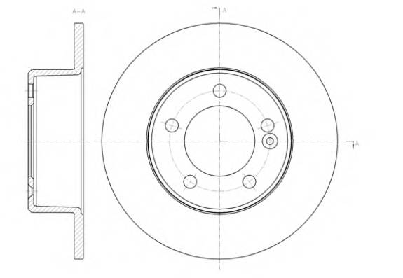 ROADHOUSE 6143300 Гальмiвний диск