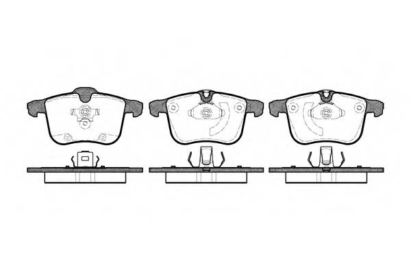 REMSA 1053.00 Комплект тормозных колодок