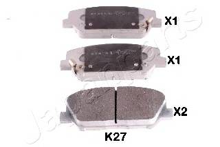 JAPANPARTS PA-K27AF Комплект гальмівних колодо... JAPANPARTS PA-K27AF Комплект гальмівних колодо...