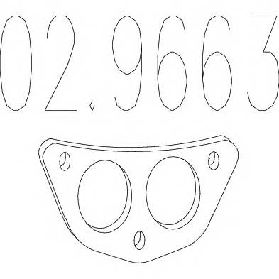 MTS 02.9663 Прокладка, труба выхлопног�