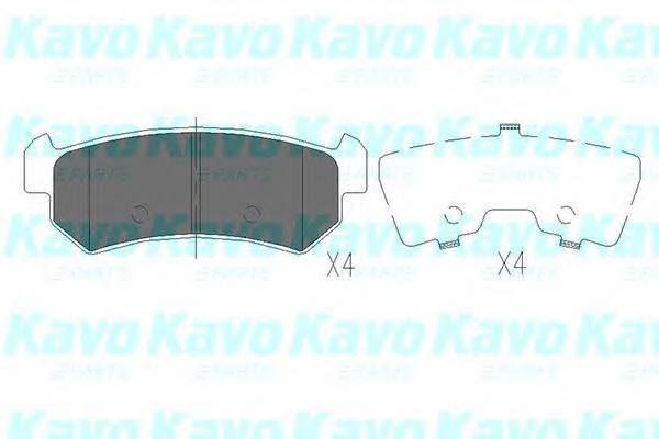 KAVO PARTS KBP-1007 Комплект тормозных колодок